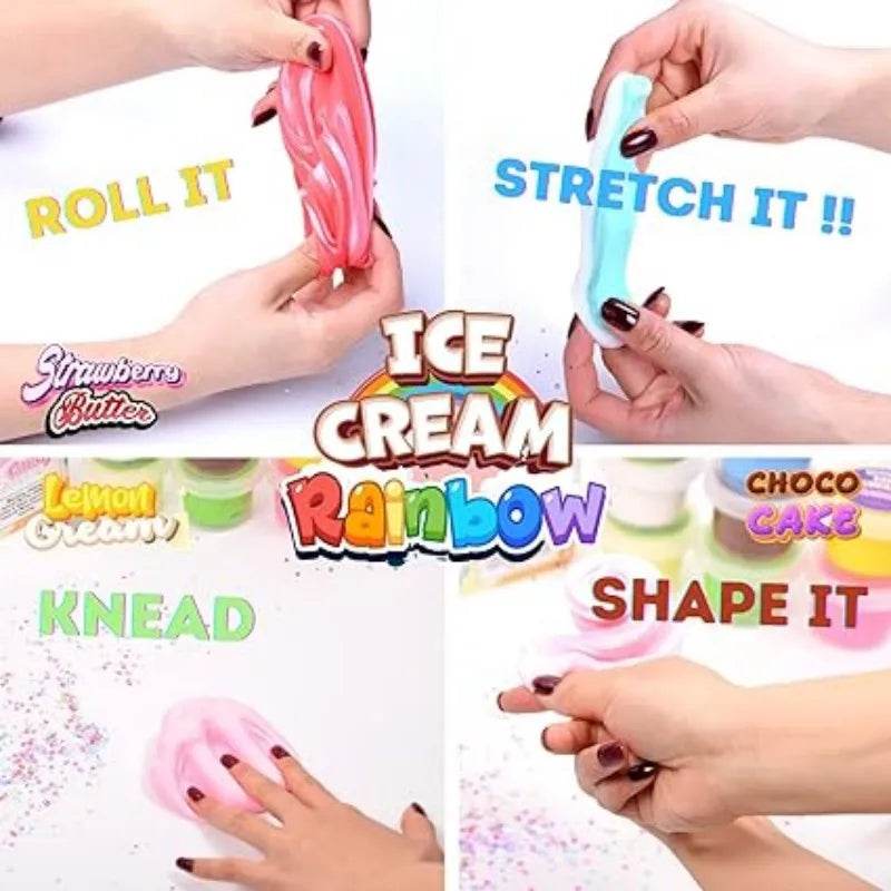 Ultra Soft Butter Slime Dual Color 70ml Non Sticky For Kids - ToylandEU