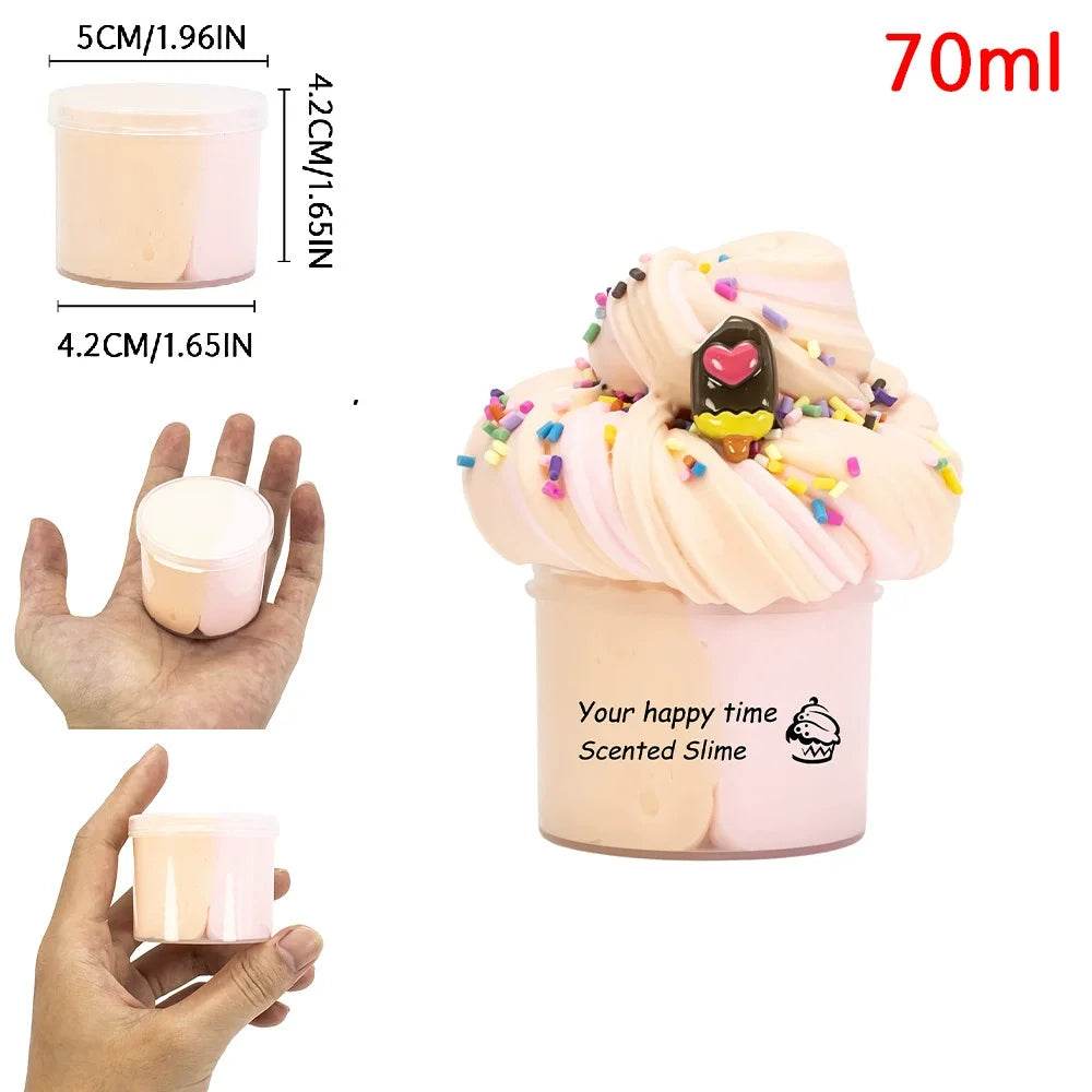 Ultra Soft Butter Slime Dual Color 70ml Non Sticky For Kids - ToylandEU
