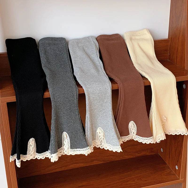 Ultra Soft Cotton Leggings Elastic Waistband Boot Cut For Girls Ages Four To Six - ToylandEU