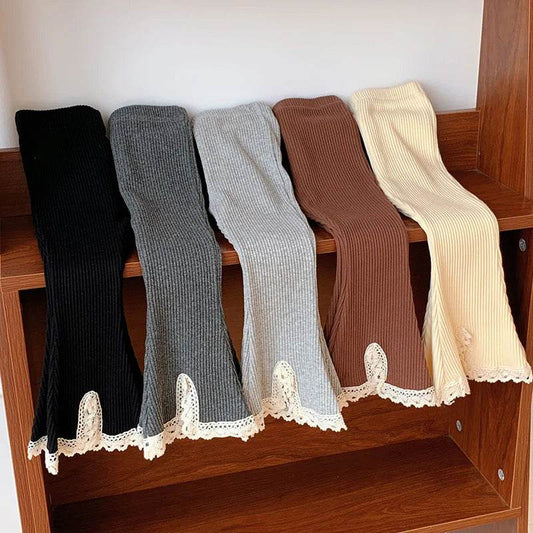 Ultra Soft Cotton Leggings Elastic Waistband Boot Cut For Girls Ages Four To Six - ToylandEU