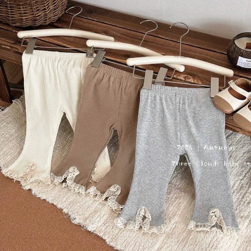 Ultra Soft Cotton Leggings Elastic Waistband Boot Cut For Girls Ages Four To Six - ToylandEU