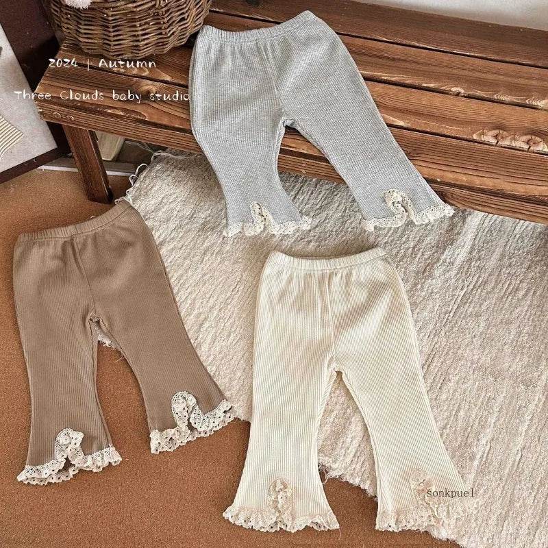 Ultra Soft Cotton Leggings Elastic Waistband Boot Cut For Girls Ages Four To Six - ToylandEU