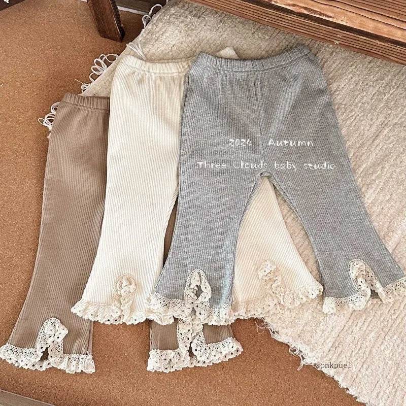 Ultra Soft Cotton Leggings Elastic Waistband Boot Cut For Girls Ages Four To Six - ToylandEU