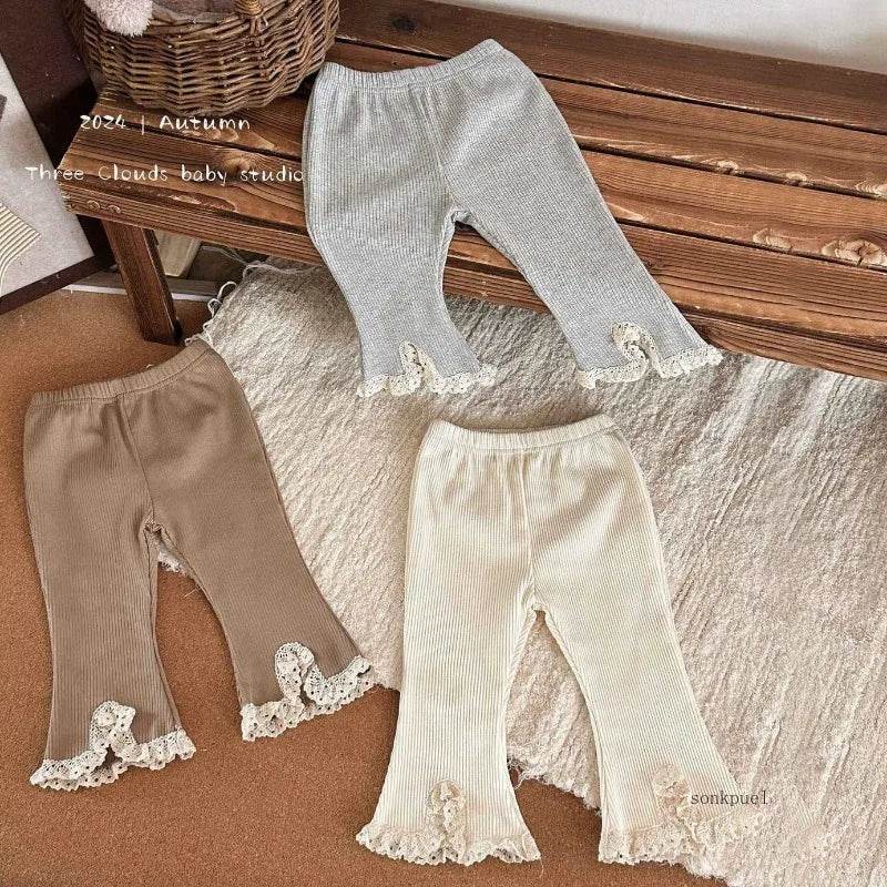 Ultra Soft Cotton Leggings Elastic Waistband Boot Cut For Girls Ages Four To Six - ToylandEU