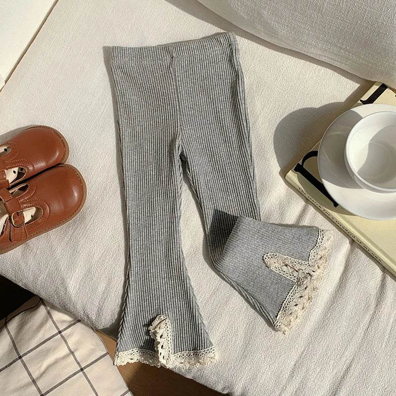 Ultra Soft Cotton Leggings Elastic Waistband Boot Cut For Girls Ages Four To Six - ToylandEU