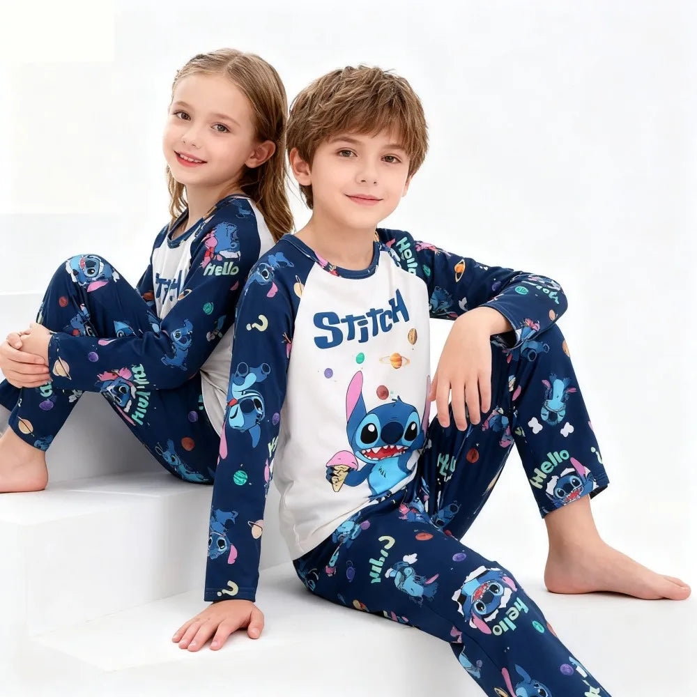 Ultra Soft Kids Pajama Set With Cozy Stitch Pattern Full Sleeve For Boys Ages 2 To 14 - ToylandEU