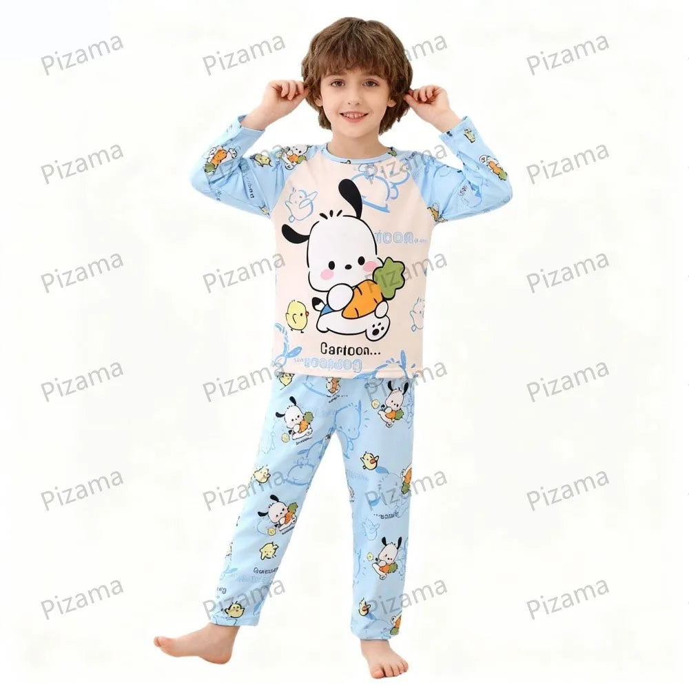 Ultra Soft Kids Pajama Set With Cozy Stitch Pattern Full Sleeve For Boys Ages 2 To 14 - ToylandEU