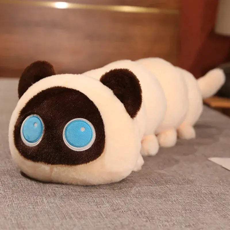 Ultra Soft Long Cat Caterpillar Plush Pillow For Kids - ToylandEU
