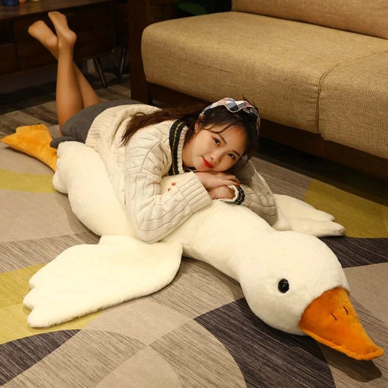 Ultra-Soft Oversized Duck Plush Toy Pillow - Adorable & Comforting 50-130cm - ToylandEU