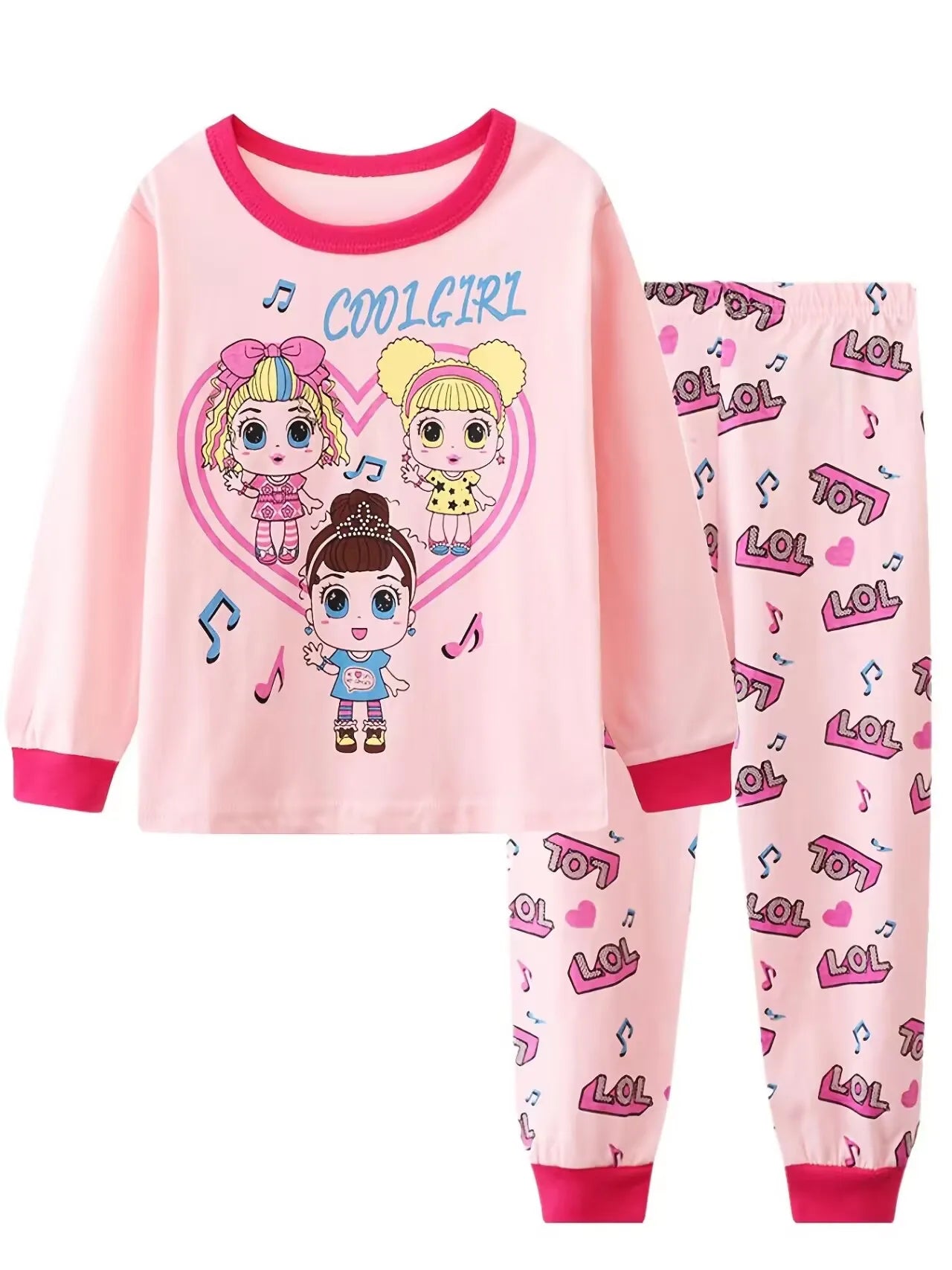 Ultra Soft Premium Kids Cotton Pajama Sets With All Season Cartoon Unicorn Print For Girls - ToylandEU