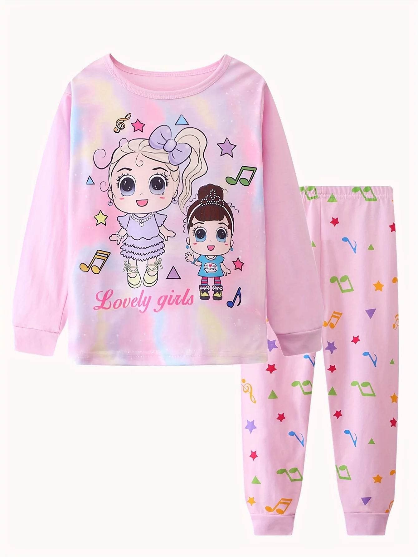 Ultra Soft Premium Kids Cotton Pajama Sets With All Season Cartoon Unicorn Print For Girls - ToylandEU