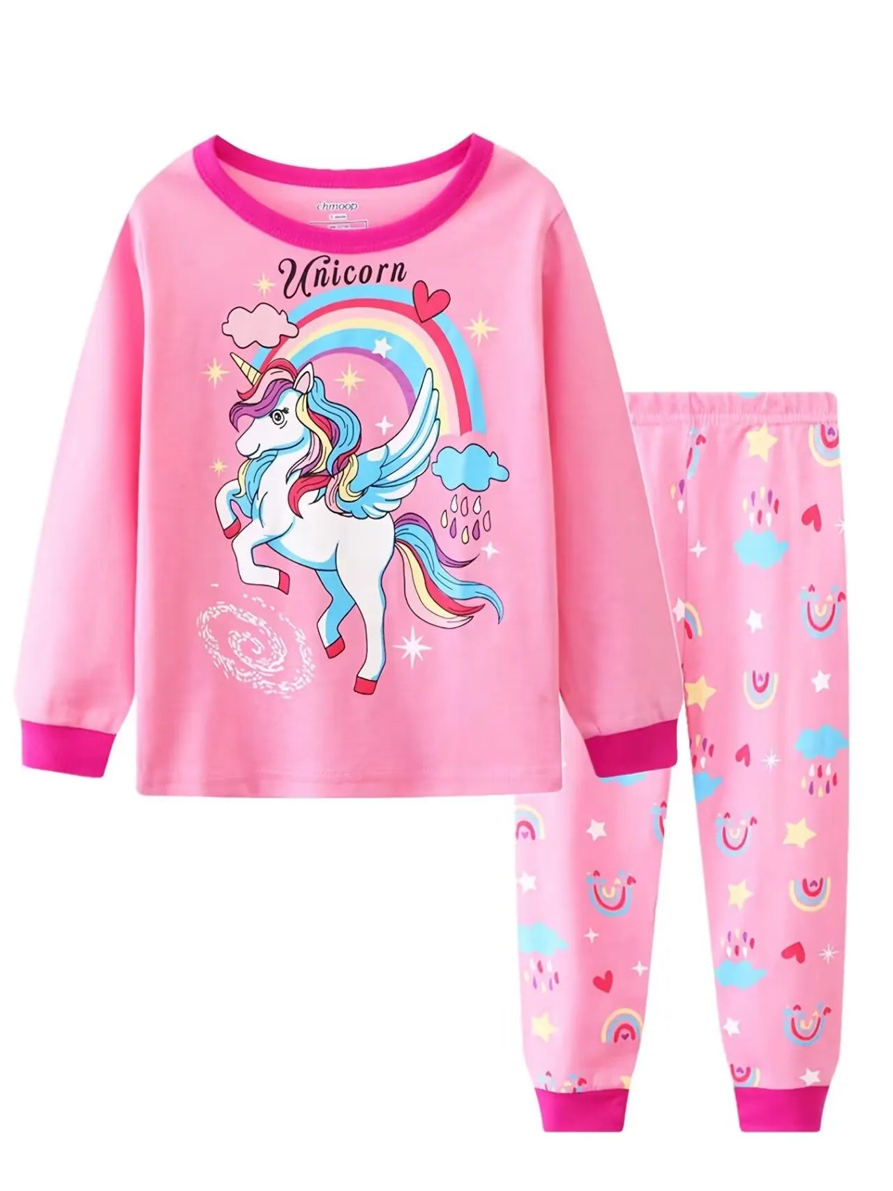 Ultra Soft Premium Kids Cotton Pajama Sets With All Season Cartoon Unicorn Print For Girls - ToylandEU