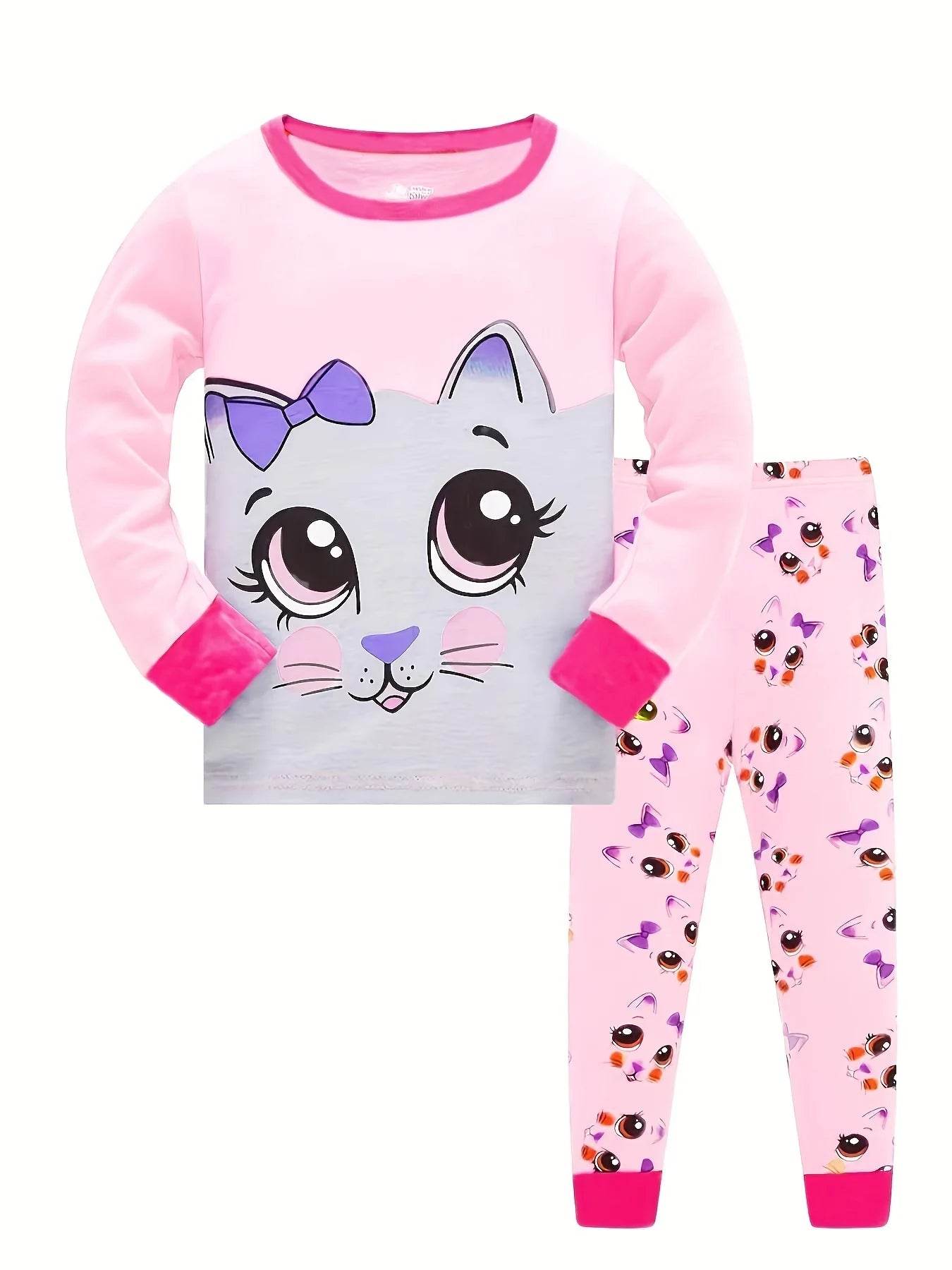 Ultra Soft Premium Kids Cotton Pajama Sets With All Season Cartoon Unicorn Print For Girls - ToylandEU
