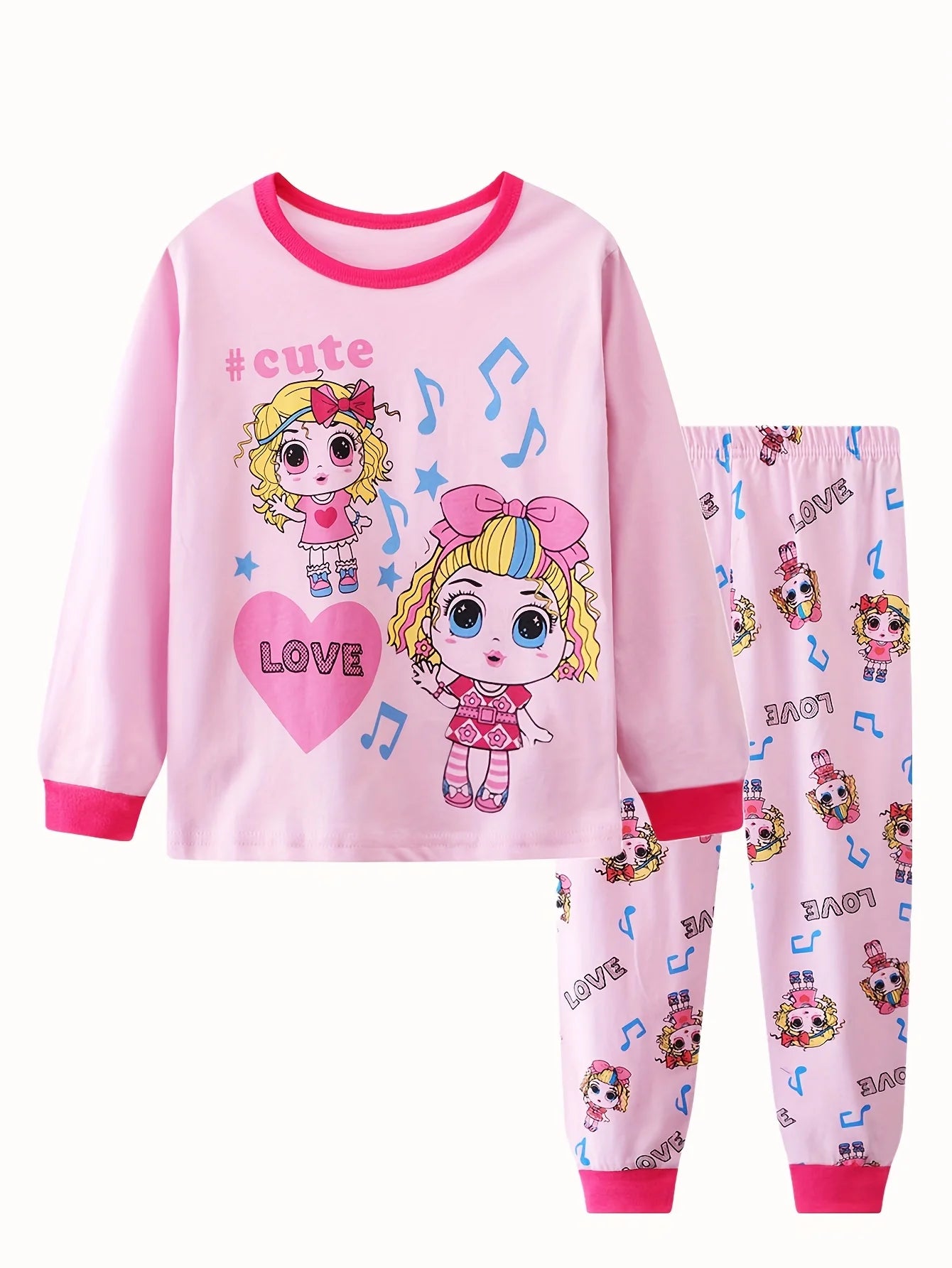 Ultra Soft Premium Kids Cotton Pajama Sets With All Season Cartoon Unicorn Print For Girls - ToylandEU