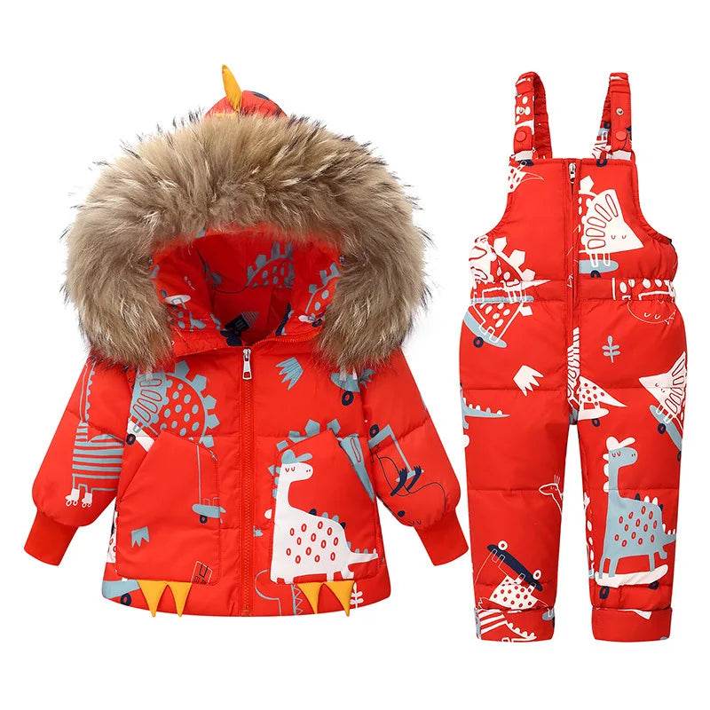 Ultra Warm Hooded Parka Duck Down Filled Winter For Kids - ToylandEU