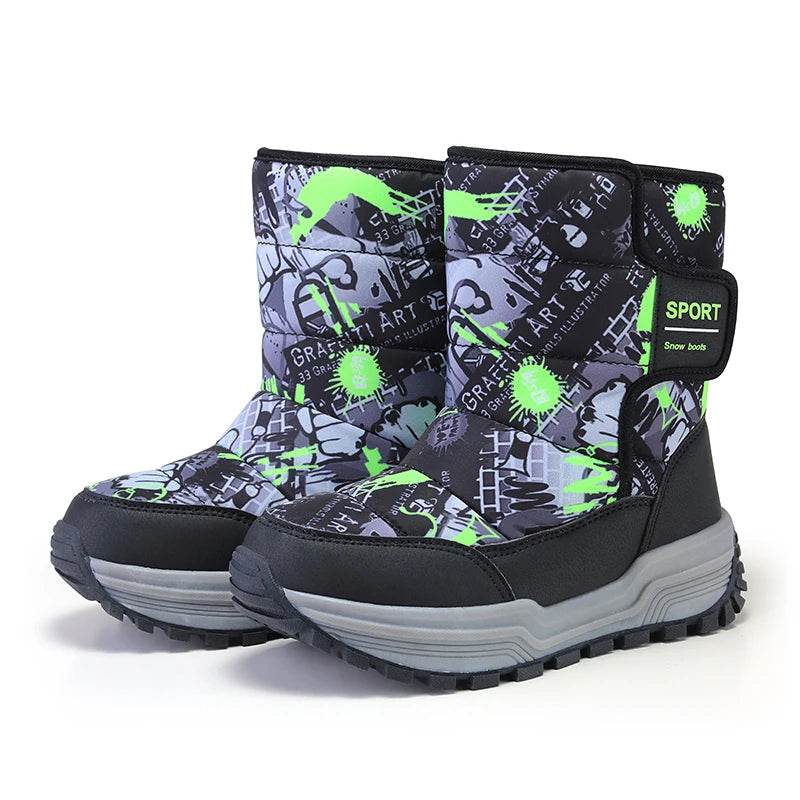 Ultra Warm Velvet Boots Waterproof For Kids Winter - ToylandEU