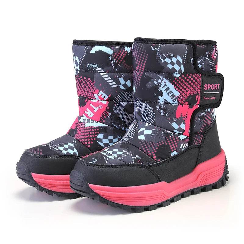 Ultra Warm Velvet Boots Waterproof For Kids Winter - ToylandEU