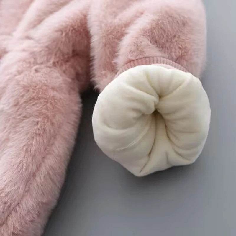 Ultra Warm Winter Coat For Girls Mink Fur Thickened Hooded - ToylandEU