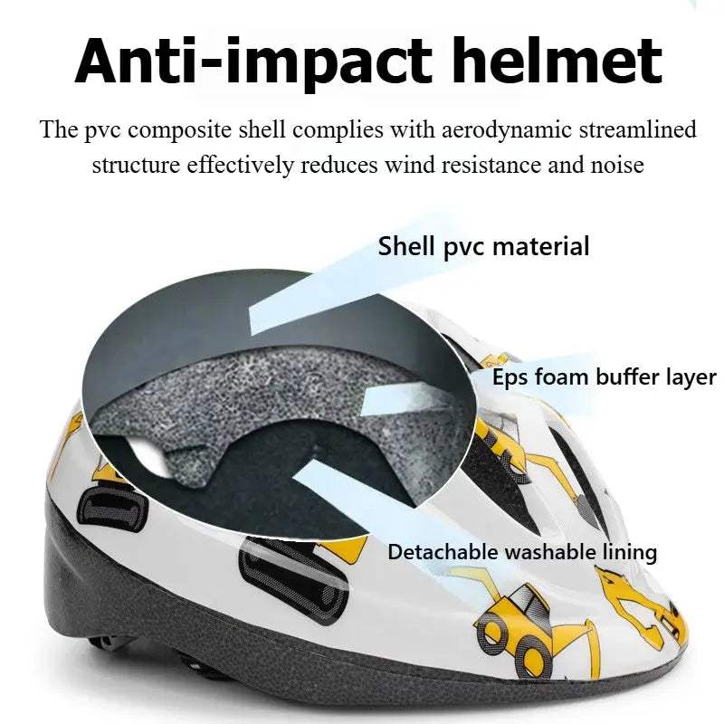 Ultralight Kids Bike Helmet With EPS Foam Protection - ToylandEU