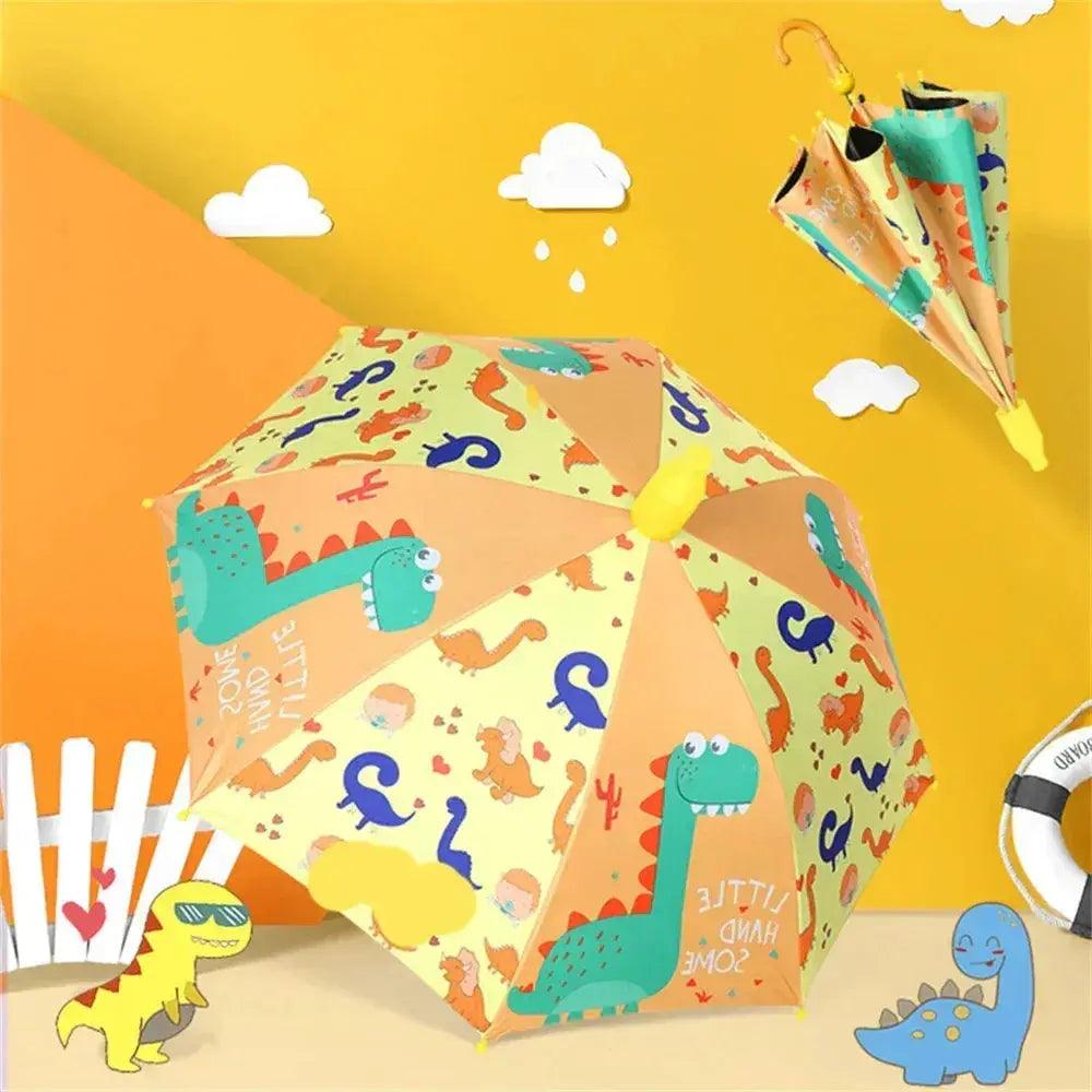  Kids Cartoon Automatic Umbrella Windproof Long Handle -  ToylandEU™