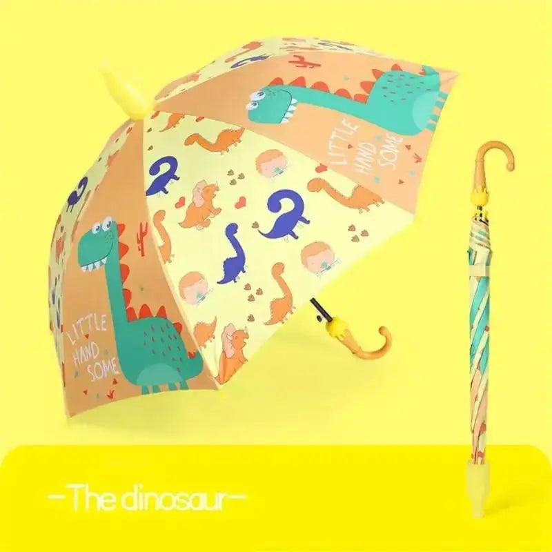  Kids Cartoon Automatic Umbrella Windproof Long Handle -  ToylandEU™