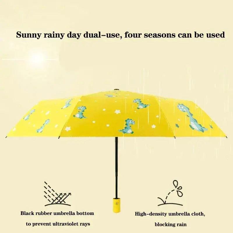  Automatic Dinosaur Umbrella For Kids Portable Folding -  ToylandEU™