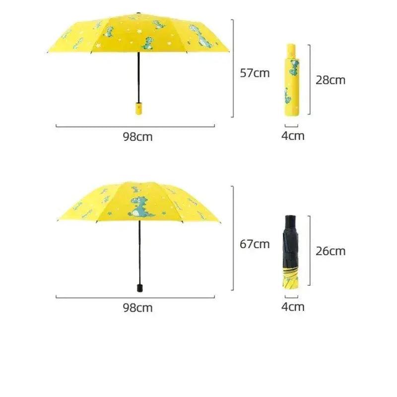  Automatic Dinosaur Umbrella For Kids Portable Folding -  ToylandEU™