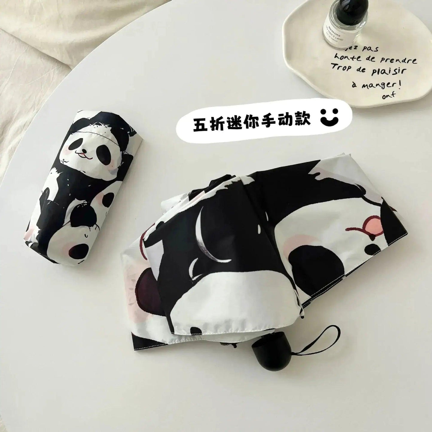  Panda Kids Umbrella Automatic Folding UV Protection -  ToylandEU™