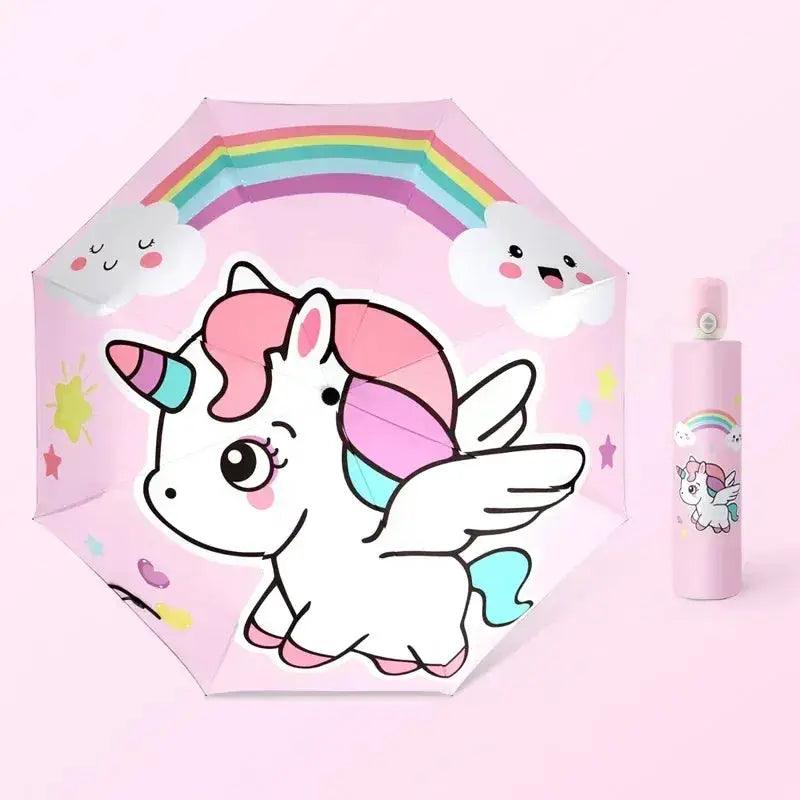  Kids Unicorn Umbrella Automatic Windproof UV Coating -  ToylandEU™