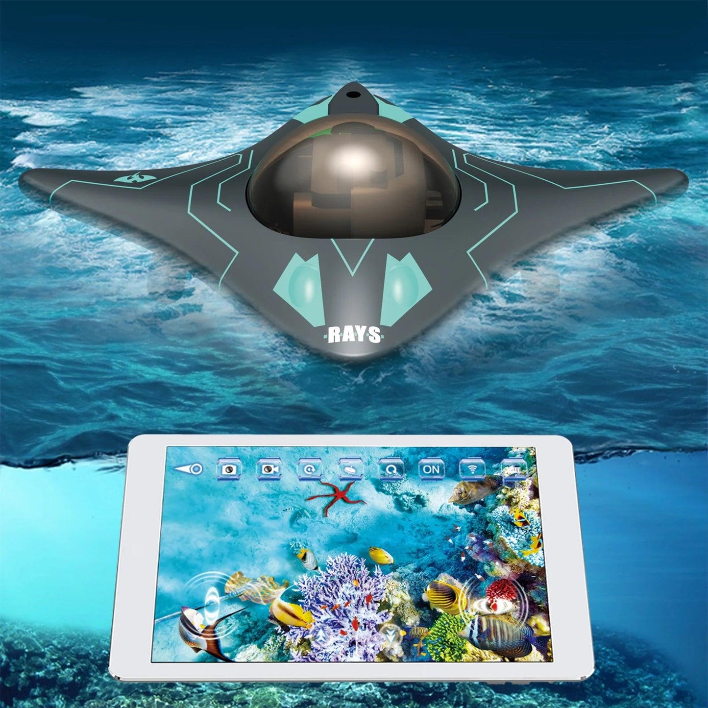 Underwater Drone | 6CH RC Submarine | Camera | App Controlled
