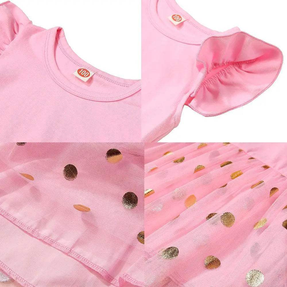 Unicorn Birthday Dress For Girls Soft Cotton Pink Tutu Outfit - ToylandEU