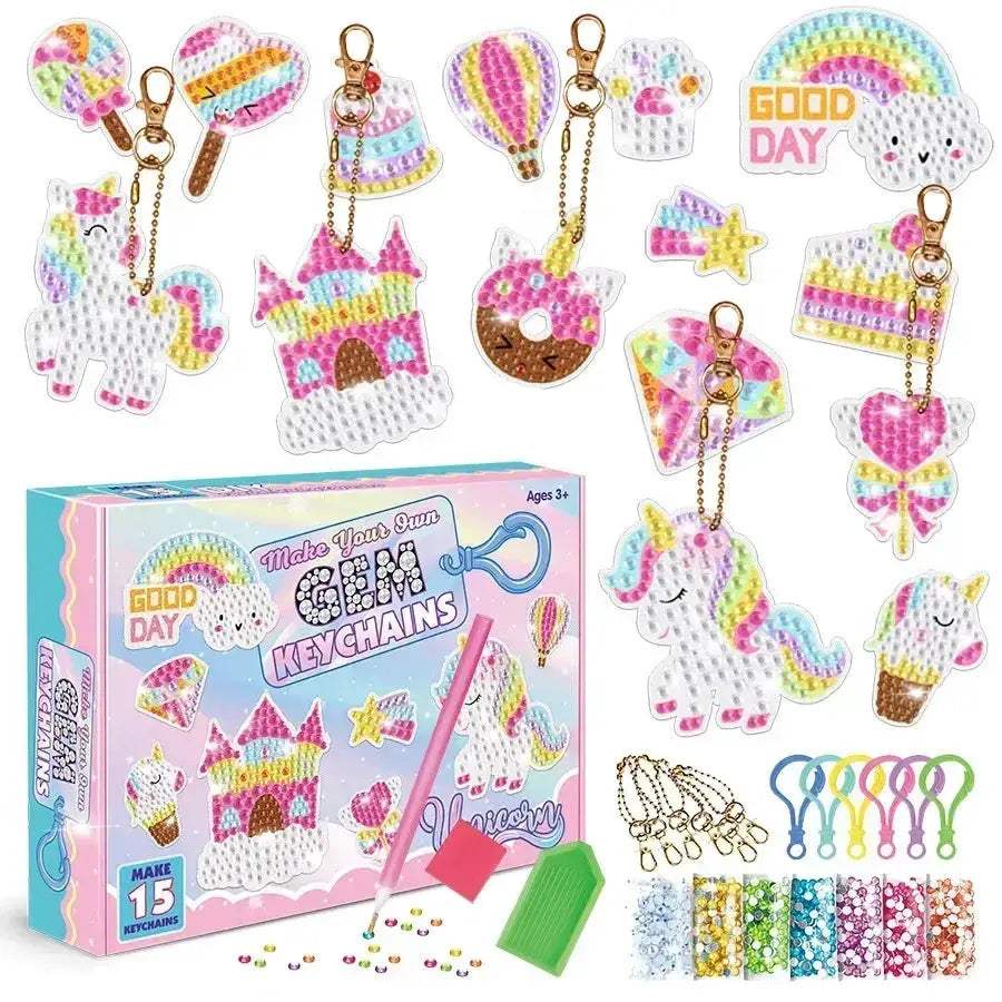 Unicorn Diamond Painting Kit For Kids With Gems And Stickers - ToylandEU