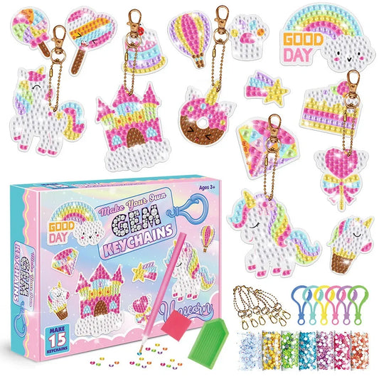 Unicorn Diamond Painting Kit For Kids With Gems And Stickers - ToylandEU