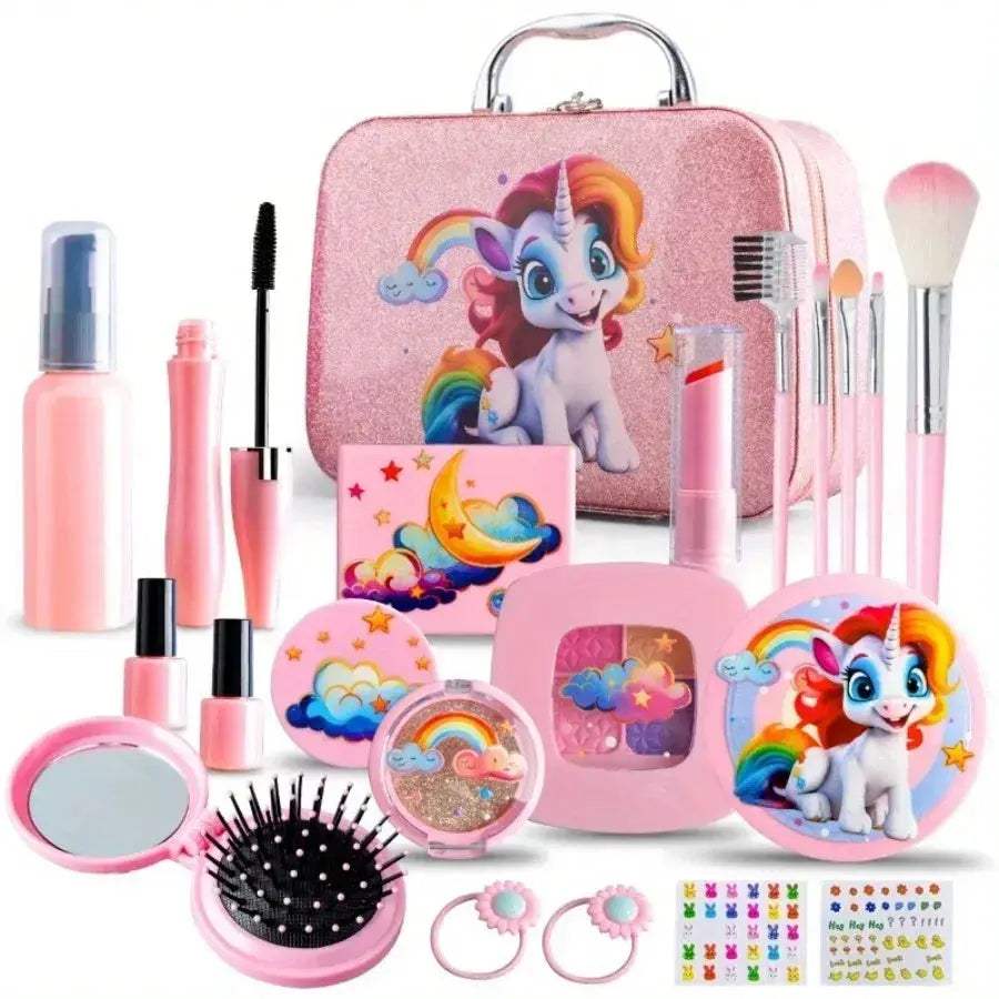 Unicorn Makeup Set For Girls Toy Cosmetic Kit Box Included - ToylandEU