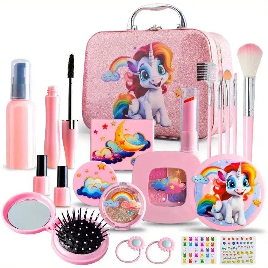Unicorn Makeup Set For Girls Toy Cosmetic Kit Box Included - ToylandEU