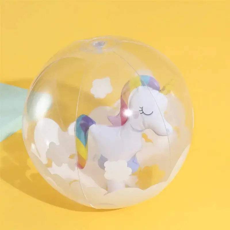 Rooxin Unicorn Swimming Pool Party Inflatable Beach Ball Pool Float Swimming Ring Summer Water Play Pool Party Accessories - ToylandEU