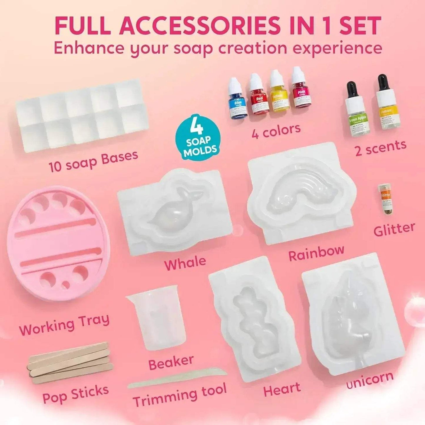 Unicorn Soap Making Kit for Kids Creative DIY STEM Fun - ToylandEU