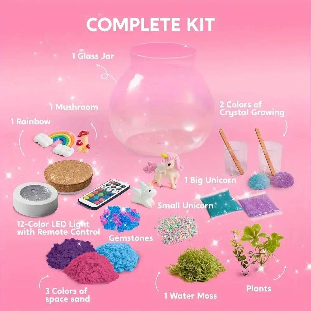  Unicorn Terrarium Kit Crystal Growing LED Night Light -  ToylandEU™