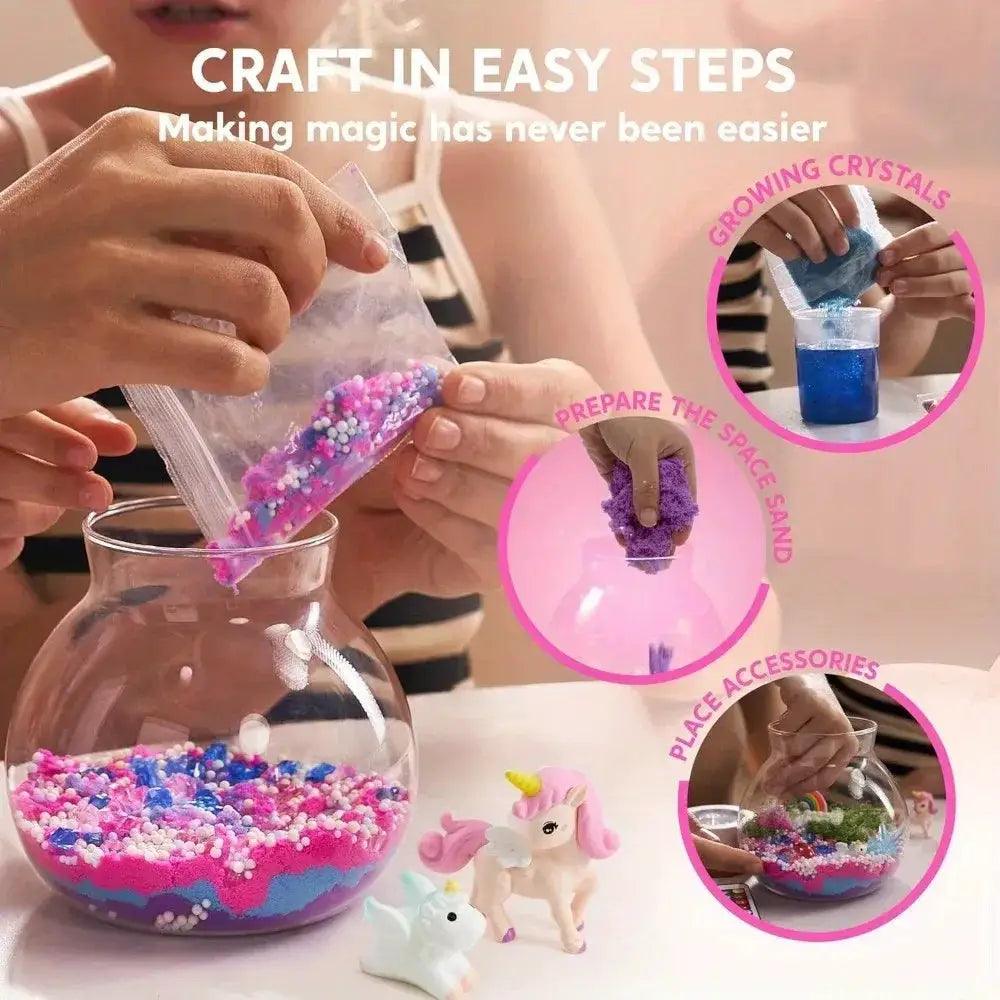  Unicorn Terrarium Kit Crystal Growing LED Night Light -  ToylandEU™