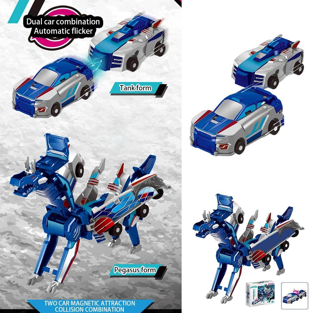 Unicorn Transformer 2 In 1 Kids Magnetic Collision Car Toy - ToylandEU