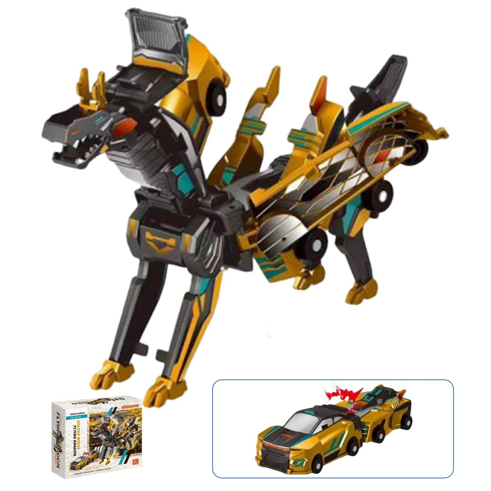 Unicorn Transformer 2 In 1 Kids Magnetic Collision Car Toy - ToylandEU