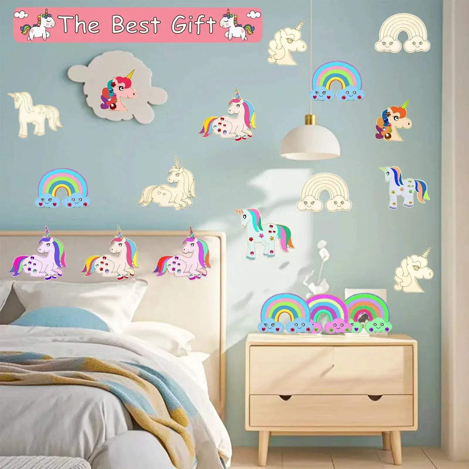 Unicorn Wood Craft Kit With 402 Pieces For DIY Birthday - ToylandEU