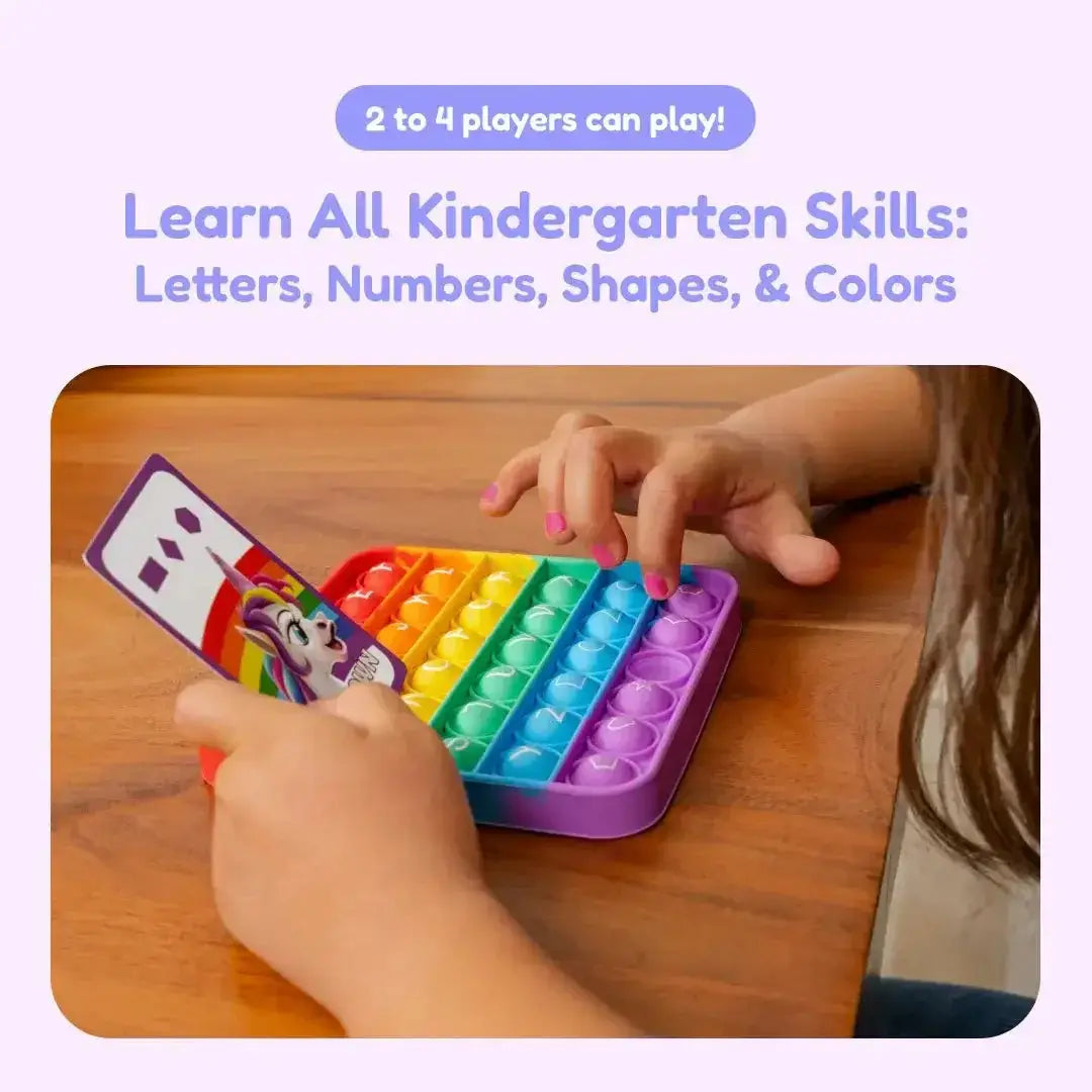 Unicorns Vs Dragons Kindergarten Learning Game Builds ABCs - The Fidget Games