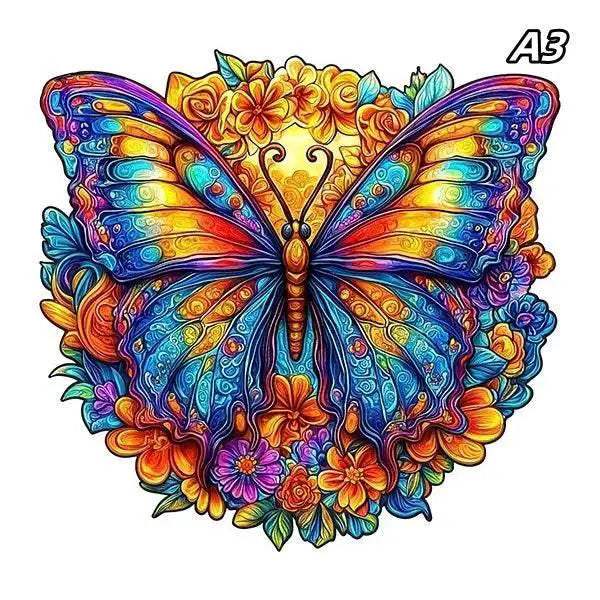 Unique Brain Training Animal Shape 3D Tiger Jigsaw Puzzle Educational Wooden Toy Gift for Kids and Adults - ToylandEU