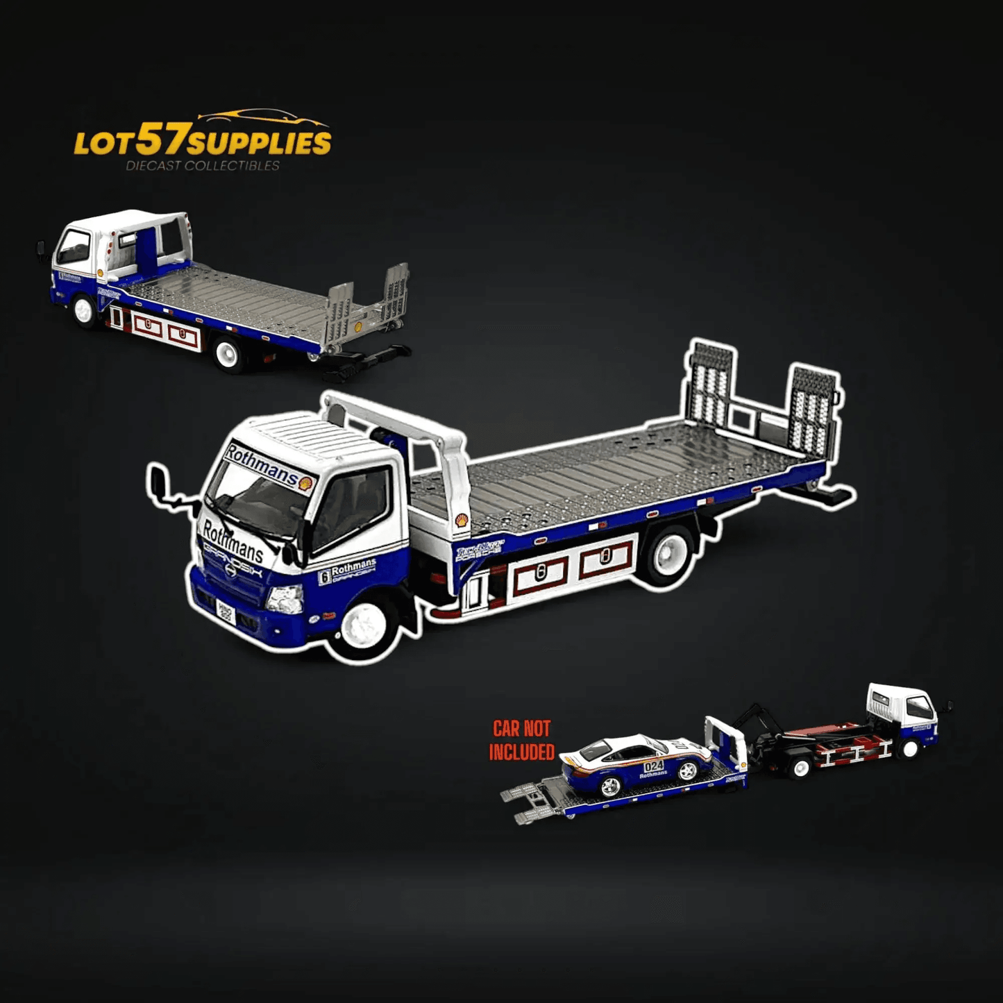 Unique Model Hino 300 Dutro Trailer Rothmans Livery 1:64 - ToylandEU
