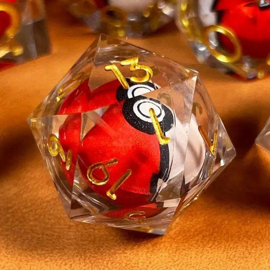  Unique Premium Spinning Dragon Eye DnD Dice Set - NoEnName_Null -  ToylandEU™