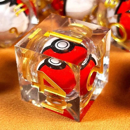  Unique Premium Spinning Dragon Eye DnD Dice Set - NoEnName_Null -  ToylandEU™