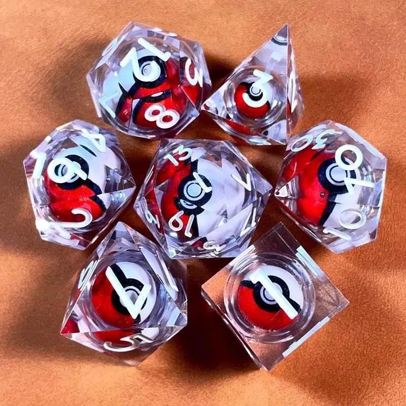  Unique Premium Spinning Dragon Eye DnD Dice Set - NoEnName_Null -  ToylandEU™