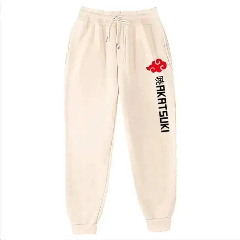 Unisex Anime Akatsuki Fleece Jogger Pants For Streetwear - ToylandEU