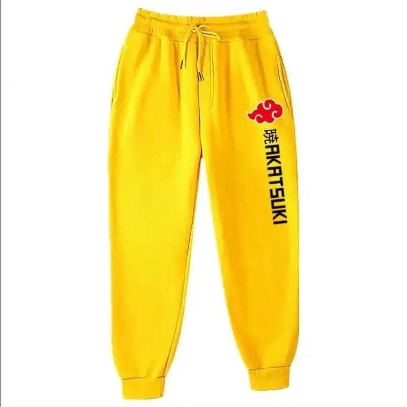 Unisex Anime Akatsuki Fleece Jogger Pants For Streetwear - ToylandEU